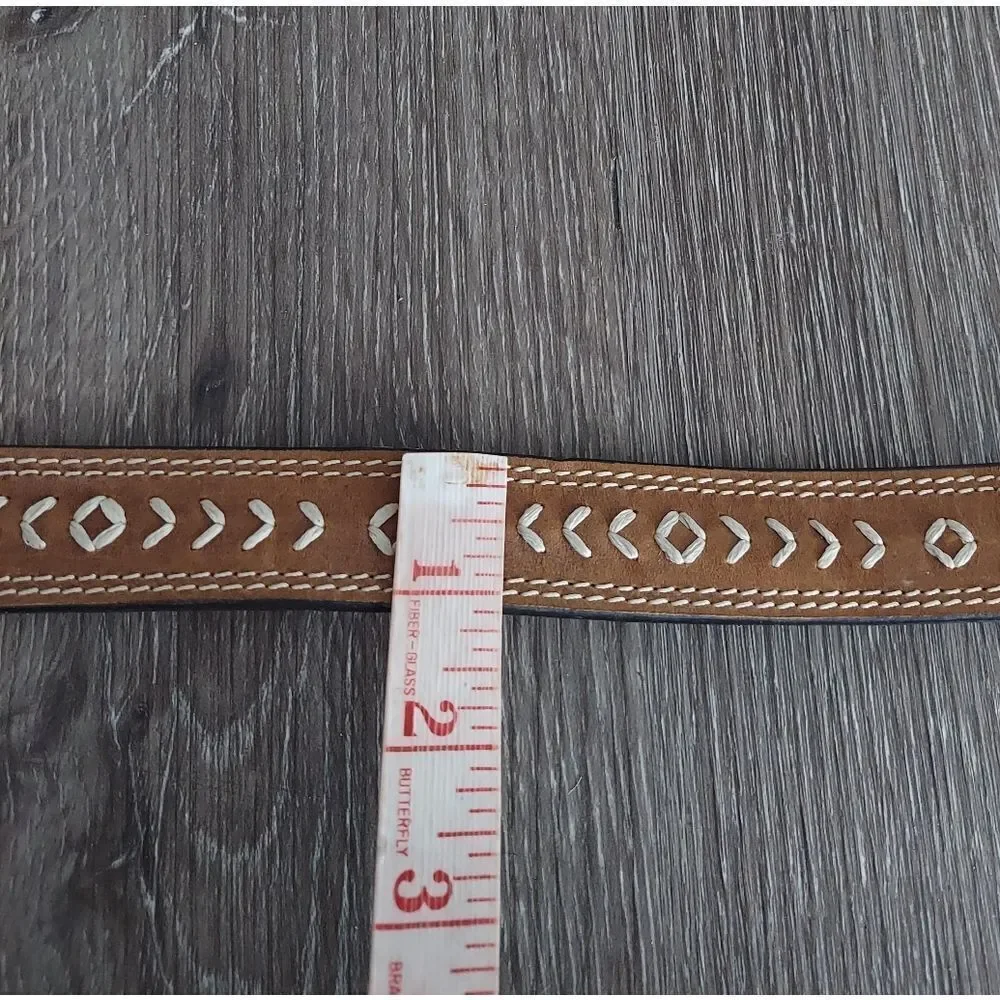 3D Arrow Stitch Western Belt 26